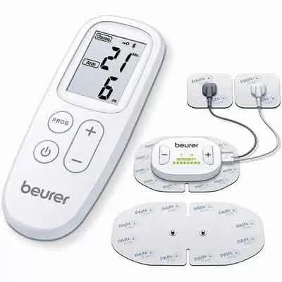 Image of Beurer EM 70 with main unit, electrodes and remote control 