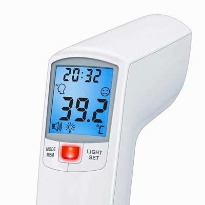 Beurer FT 100 Clinical Non-Contact Thermometer - visual red temperature alert