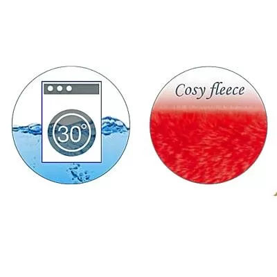 Image of washing machine and cosy fleece icon of Beurer HK 44