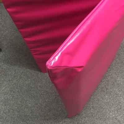 Image of cerise red Flaasmart mat tri-folding