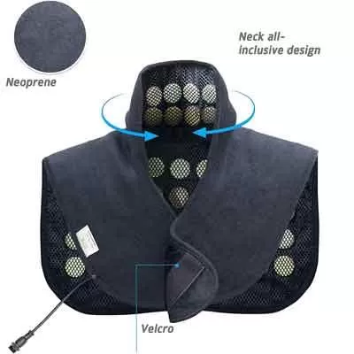 Image of UTK Neck and shoulders heat pad with jade and tourmaline