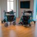 Image of ALT-R008 wheelchair and rollator in a room 