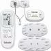 Image of EM 70 main unit, skin electrodes, extension cable and remote control