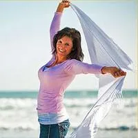 Image of a woman with a scarf 