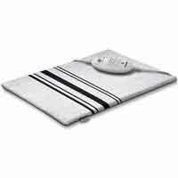 Image of white Beurer HK 25 Heat Pad with grey stripes 