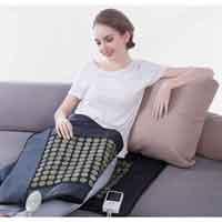 Image of a user of far infrared heating pad