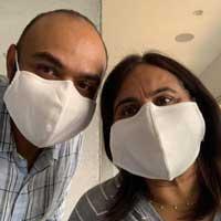 Image of people wearing face masks